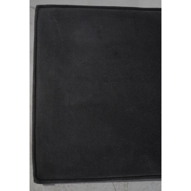 Pair Modern Design Upholstered Tack Trim Stool Benches For Sale - Image 10 of 12