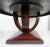 Ebony Late 20th Century Art Deco Macassar Ebony Round Dining Center Table, Veneered Wood For Sale - Image 8 of 8
