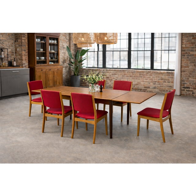 Mid-Century Modern Danish Mid Century Modern Teak Dining Table | Expandable Hidden Leaves, C. 1960’s For Sale - Image 3 of 12