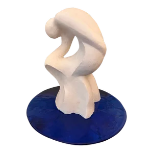 Plaster Maquette, Abstract Figure, ‘Inward’ by Tony Trezza