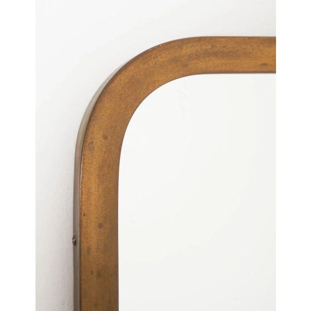 1930s Large Swedish Modern Mirror in Brass attributed Nordiska Kompaniet, 1930s For Sale - Image 5 of 9