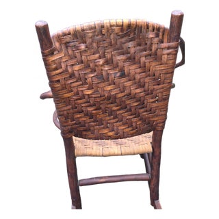 Rare Antique Old Hickory Chair Company Andrew Jackson Model Rocking Chair For Sale