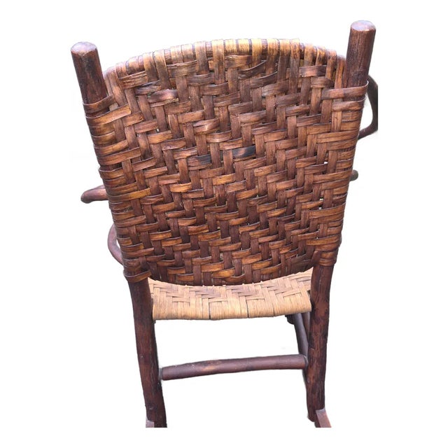 Rare Antique Old Hickory Chair Company Andrew Jackson Model Rocking Chair For Sale