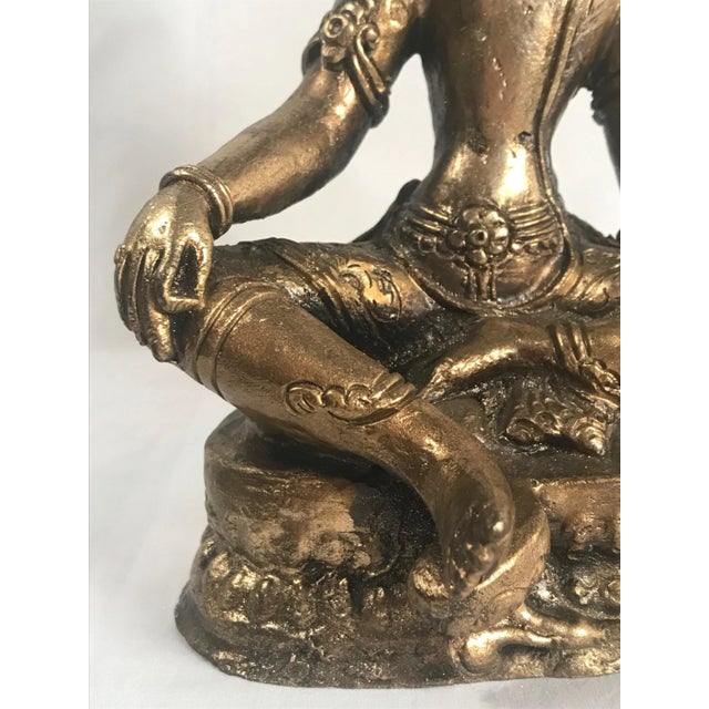 19th Century Gold Gilded Bronze Buddha For Sale - Image 4 of 13