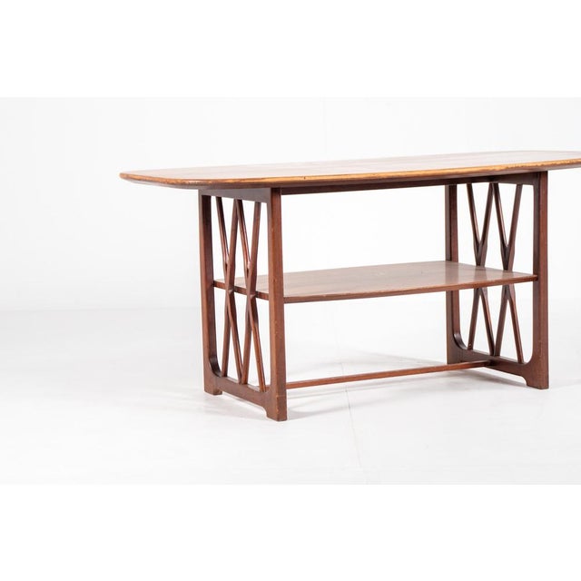 Mid-Century Modern Wooden Coffee Table by A.A. Patijn for Zijlstra Joure, 1950s For Sale - Image 11 of 12
