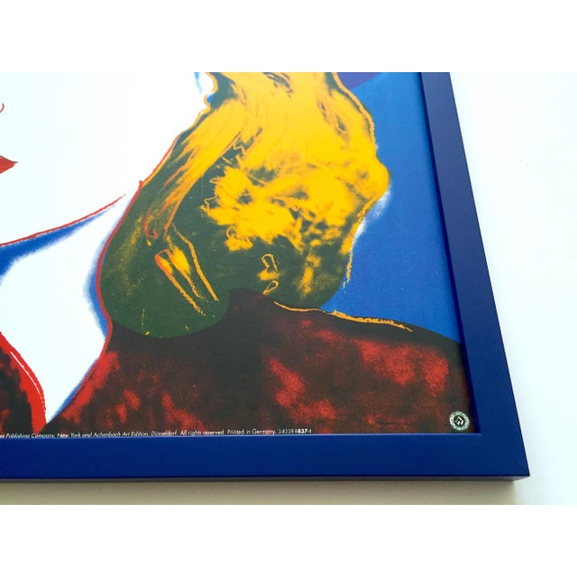 Andy Warhol Foundation Vintage 1993 Lithograph Print Framed Pop Art Poster " Ingrid Bergman : With Hat " 1983 For Sale - Image 11 of 13