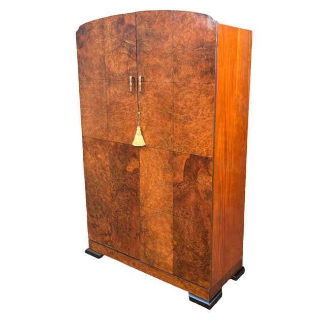 Art Deco Double Wardrobe in Walnut, 1920s For Sale - Image 10 of 10