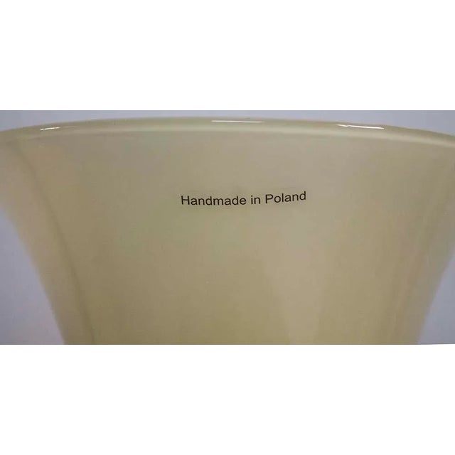 1960s Tall Art Glass Vase Made in Poland - Two Available For Sale - Image 5 of 6