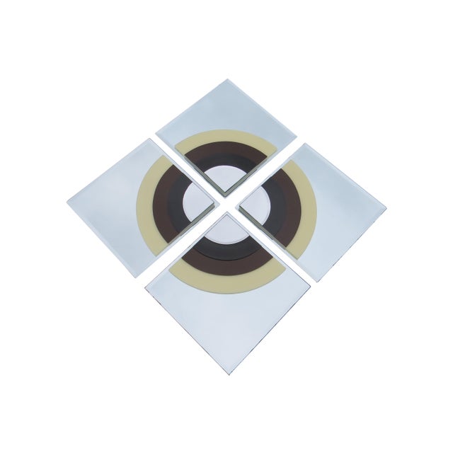 Vintage Art Deco Inspired 4-Piece Mirror For Sale - Image 4 of 8