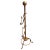 Antique Solid Brass Floor Standing Towel Bar Holder For Sale - Image 10 of 12