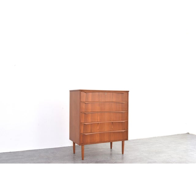 Wood Mid-Century Modern Danish Teak Chest of Drawers, 1960s For Sale - Image 7 of 16