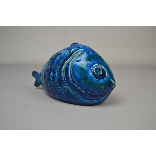 Rimini Blu Fish Figurine by Aldo Londi for Bitossi, 1960s, in Very Good conditions. Designed 1960 to 1969 I have official...
