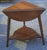 Late 20th Century Late 20th Century Federal Style Solid Stained Cherry Triangular Drop-Leaf Side Table For Sale - Image 5 of 6