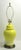 Cheerful and bright yellow Chinese style table lamp, with applied stylized tree in flat white paint finish. This lamp is a...