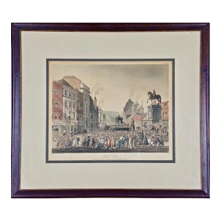 Thomas Rowlandson "Pillory, Charing Cross" by Rowlandson from "The Microcosm of London", 1809 For Sale