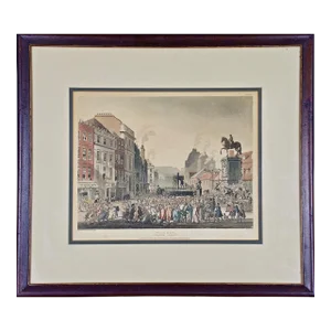 Thomas Rowlandson "Pillory, Charing Cross" by Rowlandson from "The Microcosm of London", 1809