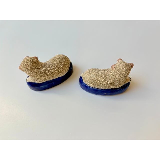Pair of Antique Staffordshire Sheep For Sale - Image 10 of 10