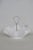 Mid 20th Century Fenton White Milk Glass Ruffled Edge Hobnail Candy Dish With Metal Handle For Sale - Image 13 of 14
