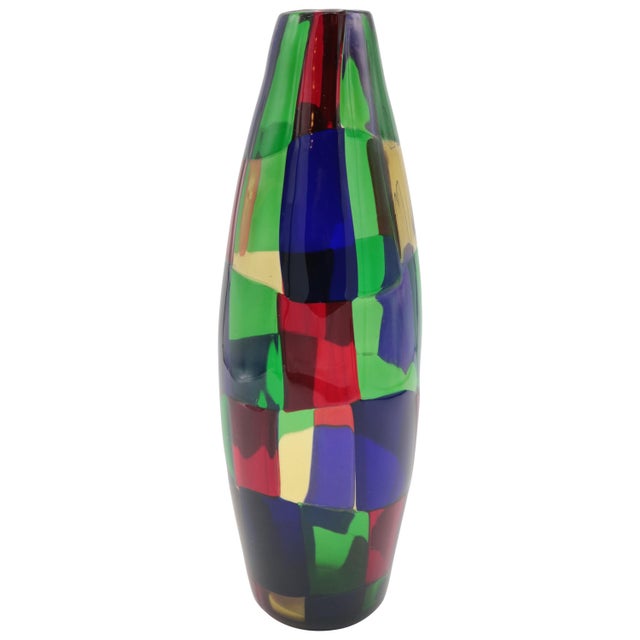 1980s "Pezzato" Vase by Fulvio Bianconi for Venini For Sale In New York - Image 6 of 8