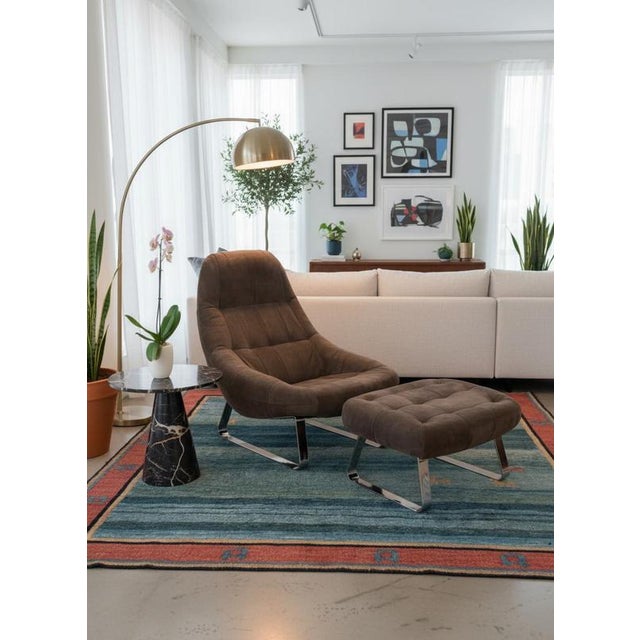 Set of Earth Chair and Ottoman by Percival Lafer, Brazil, 1970s For Sale - Image 4 of 5