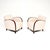 A stylish and very well made pair of Swedish Art Deco armchairs in satin birch. They were recently imported from Sweden,...
