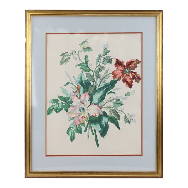 Hand-Painted Watercolor Flower Specimen Painting For Sale