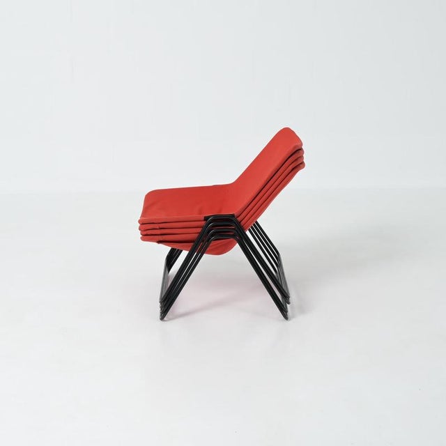 This set of G1 chairs is designed by French designer Pierre Guariche and produced by Airborne in 1953. The chair features...