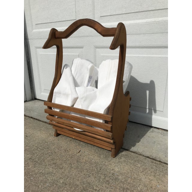 Late 20th Century Wooden Geese Basket For Sale - Image 9 of 13