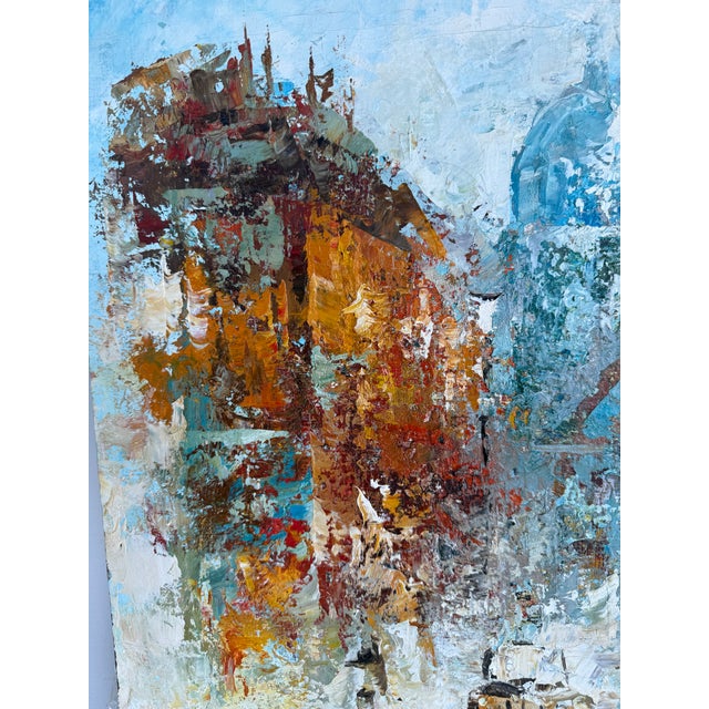 Mid-Century Modern 1950's French Paris Impressionist Painting by Edward Barton For Sale - Image 3 of 8