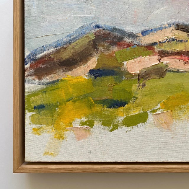 Jim Lyons Contemporary Provincetown " Dunes Landscape " Abstract Expressionist Framed Original en Plein Air Oil Painting For Sale - Image 9 of 18