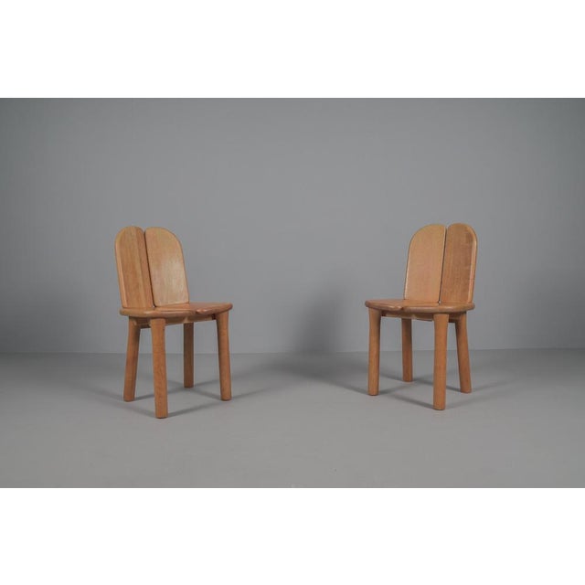 Set of Solid Pine Dining Chairs, 1970s For Sale - Image 4 of 7