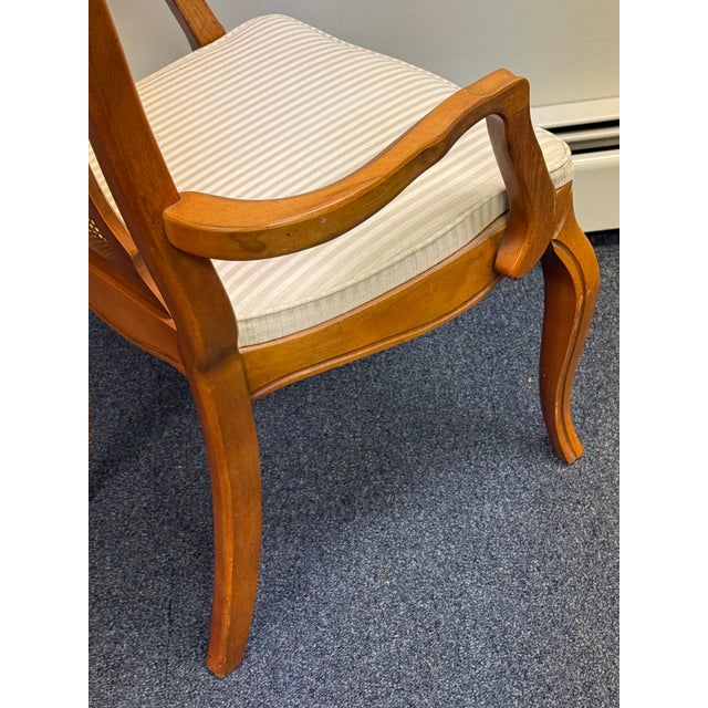 Late 20th Century French Cane Back Dining Chairs - Set of 6 For Sale - Image 11 of 12