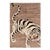 Rug & Kilim’s Contemporary Tiger Pictorial Rug in Beige-Brown and Black Tones For Sale