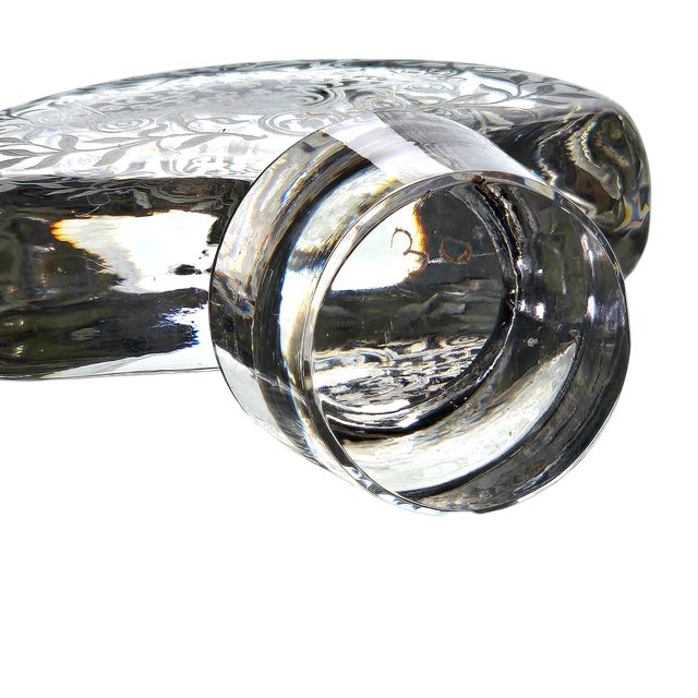 1940s Baccarat “Michelangelo” Wheel-Engraved Crystal Decanter, Signed For Sale - Image 9 of 18