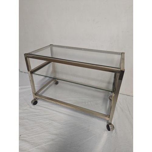 Vintage Brass Bar Cart, in Very Good conditions.