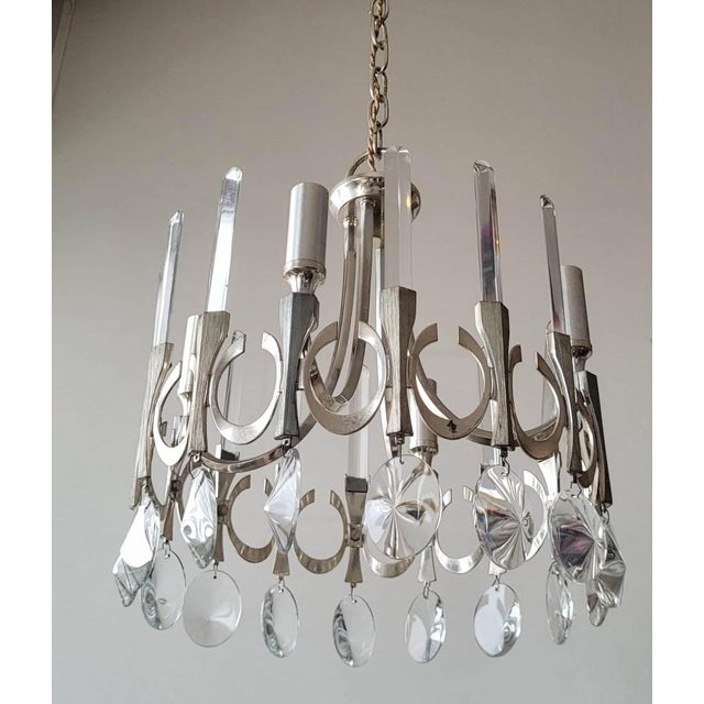 Gaetano Sciolari Vintage Ovali Pendant Lamp by Gaetano Sciolari for Sciolari, 1960s For Sale - Image 4 of 9