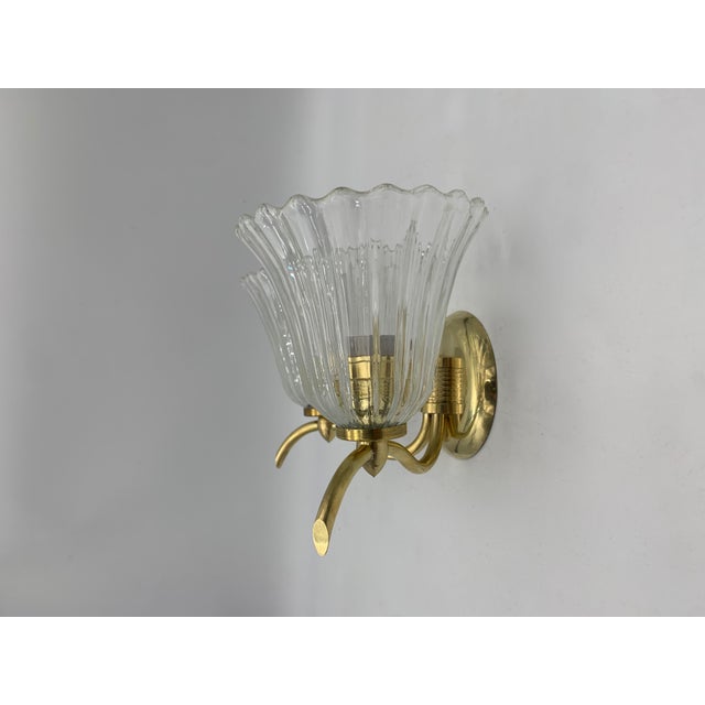 Wall Lamps from Seguso Vetri Darte, 1960s, Set of 2 For Sale - Image 4 of 7