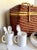 Here is a great picnic basket that comes complete with mugs, plates, flatware and even a blue and white tablecloth! The...