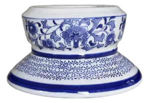 Blue & White Pedestal / Plinth for Cachepot