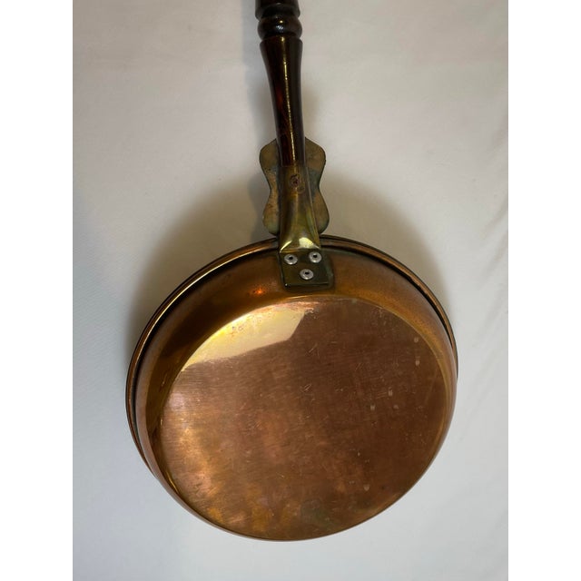 Copper Antique Brass and Copper Bed Warming Pan For Sale - Image 8 of 8