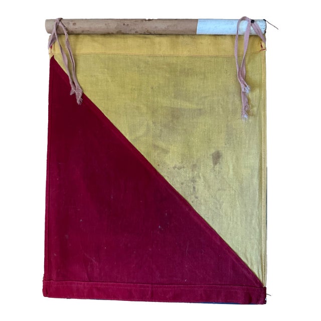 World War 2 Era Vintage Nautical Signal Flag For Sale