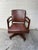Midcentury Modern 1940s Leather Vintage Swivel Office or Library Desk Chair For Sale In Los Angeles - Image 6 of 8
