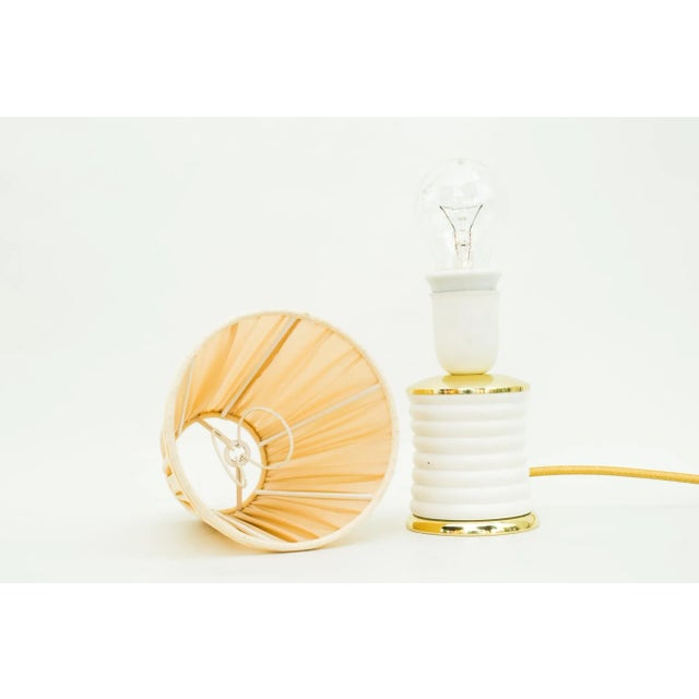Small Table Lamp by Rupert Nikoll with Fabric Shade, 1950s For Sale - Image 11 of 12