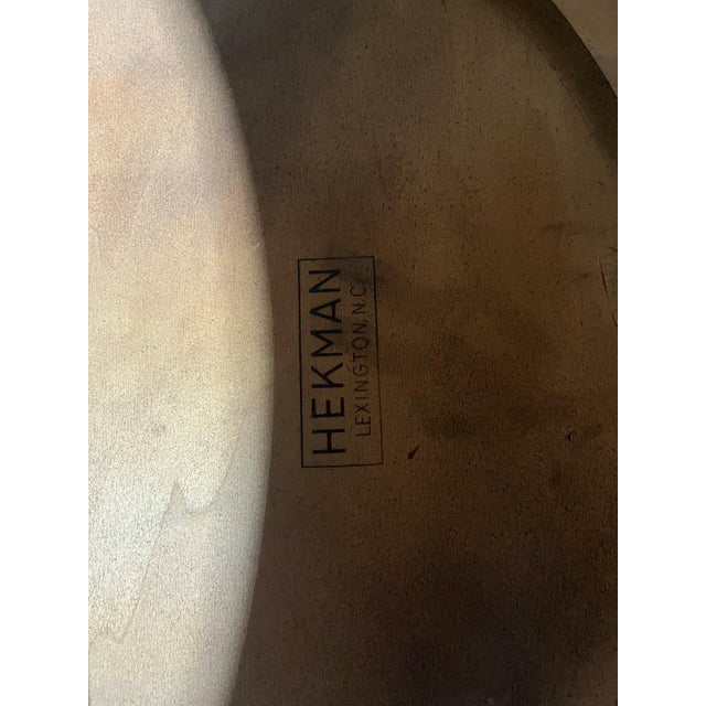 Pair of Vintage Round Hekman Tables For Sale - Image 10 of 10