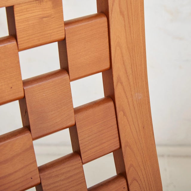 Elm Dining Chair Attributed to Maison Regain, 1970s - 2 Available For Sale - Image 4 of 12