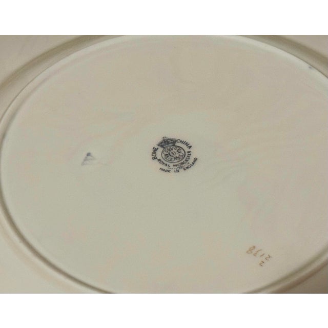 72 Pieces Royal Worcester English Porcelain Dinnerware Navy Blue & Gold Encrusted Set for 12 People For Sale - Image 11 of 12