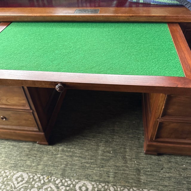 1980s Harden Sleepy Hollow Collection Washington Irving Replica Partners Desk For Sale - Image 13 of 13