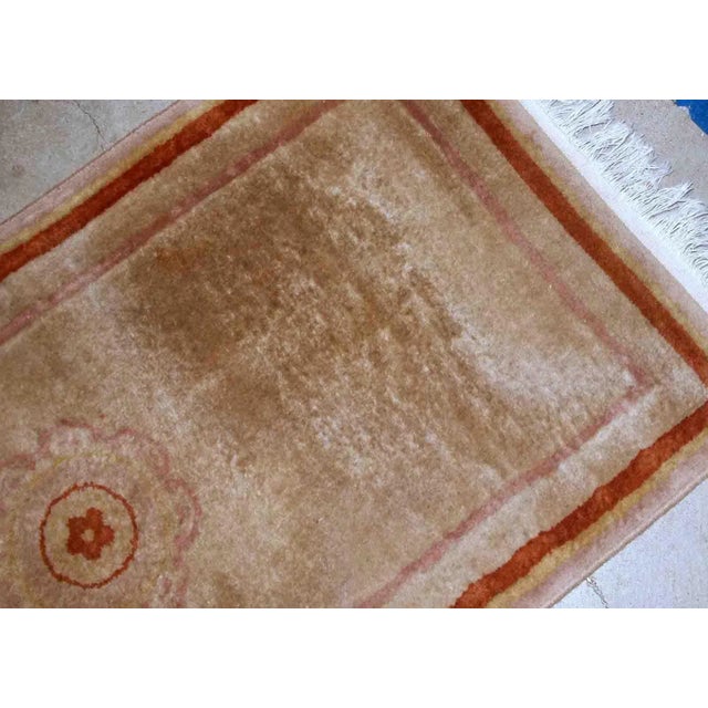 1970s 1970s Vintage Handmade Chinese Rug For Sale - Image 5 of 9