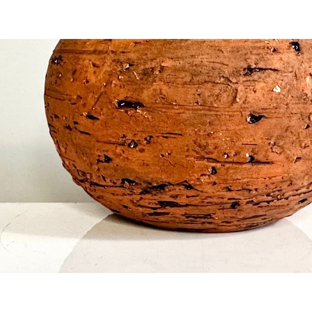 1970s Archaic Studio Ceramic Vase with Raw Surface by Gerhard Liebenthron, Germany, 1970s For Sale - Image 5 of 8