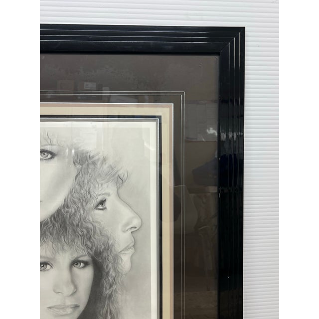 Contemporary Moore Artist Proof Barbara Streisand Portrait, Signed For Sale - Image 3 of 11